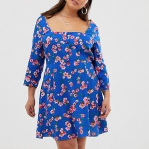 ASOS Curve Simply Be Floral Print Dress